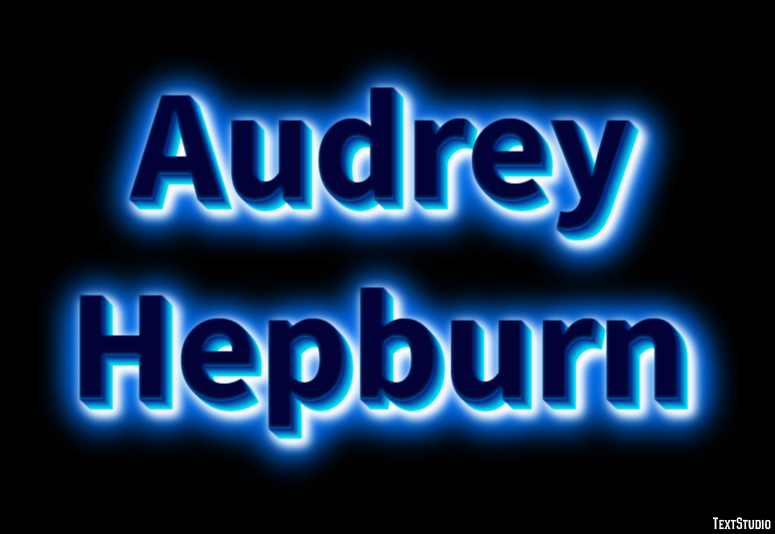 Audrey Hepburn Text Effect