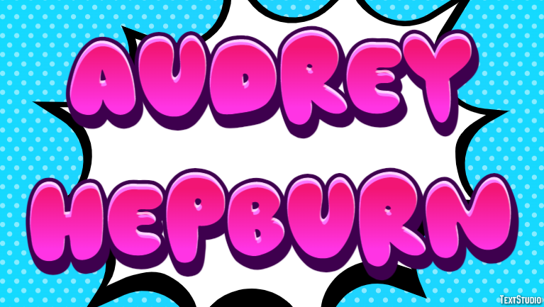 Audrey Hepburn Text effect