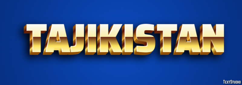 Tajikistan Text Effect