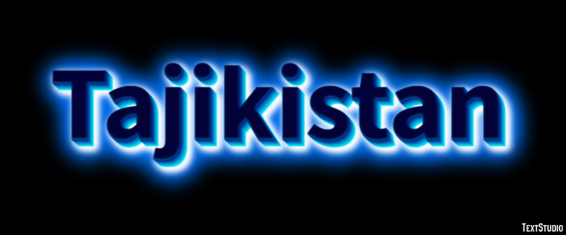 Tajikistan Text effect
