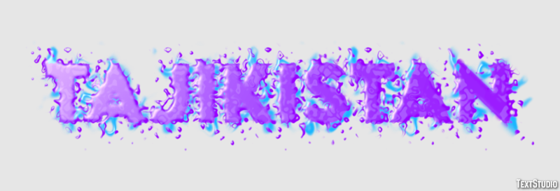 Tajikistan Text effect