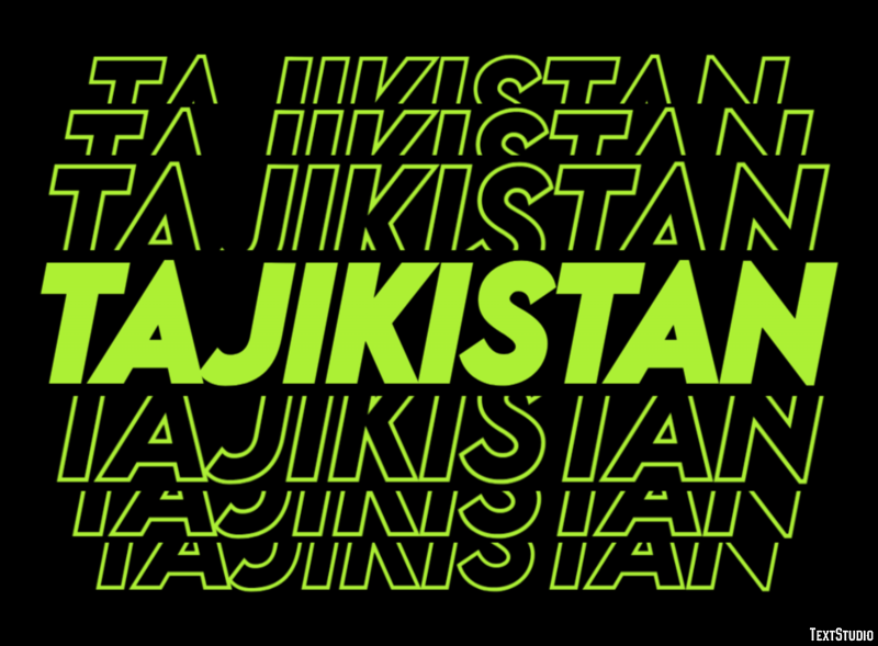 Tajikistan Effetto testo