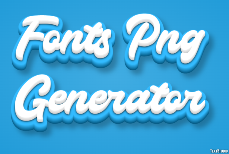 Fonts Png Generator Efekt tekstowy