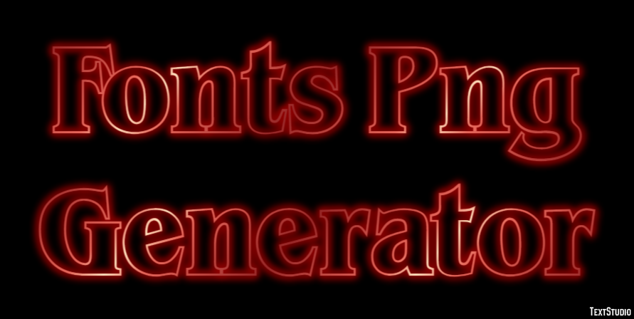 Fonts Png Generator Efekt tekstowy