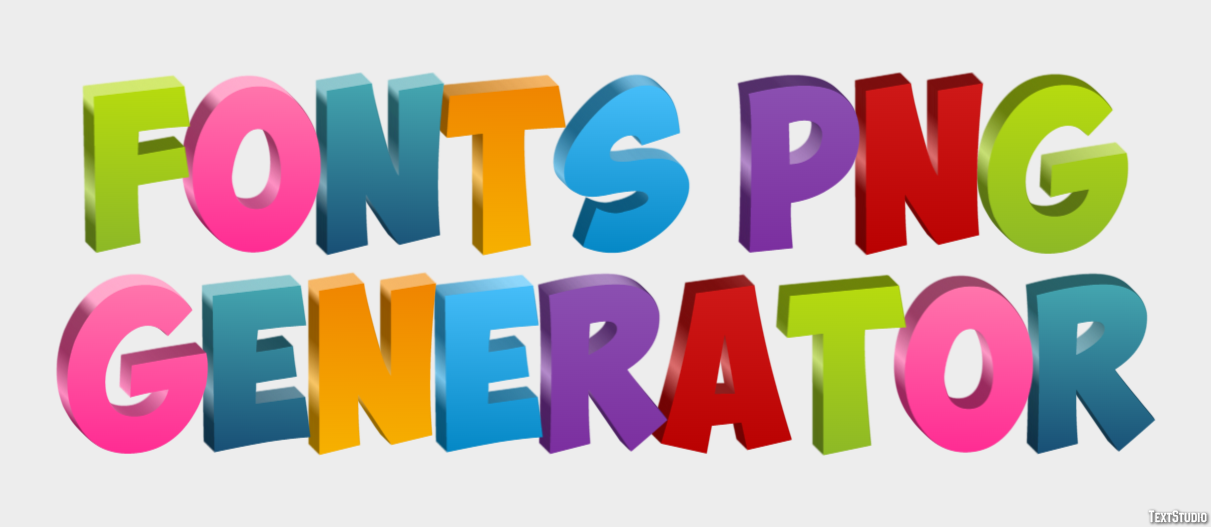 Fonts Png Generator Efekt tekstowy
