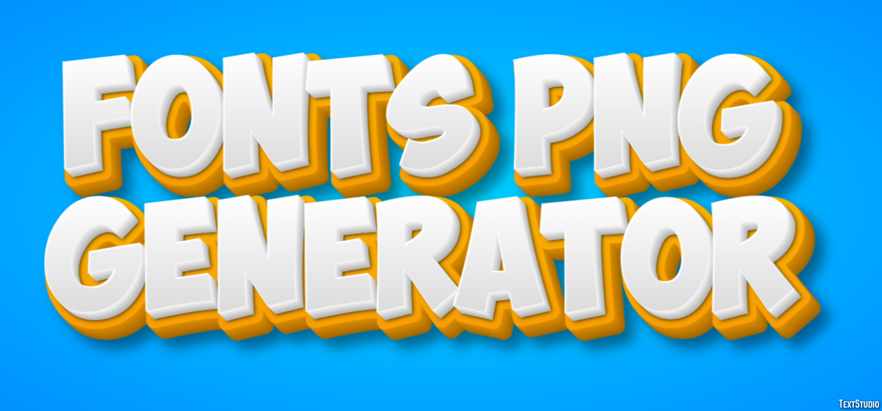 Fonts Png Generator Tekst Effect