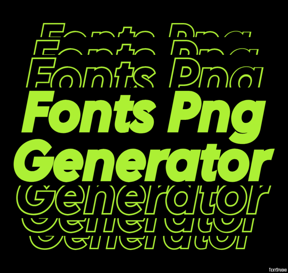 Fonts Png Generator Efekt tekstowy