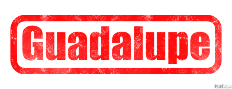 Guadalupe Effetto testo