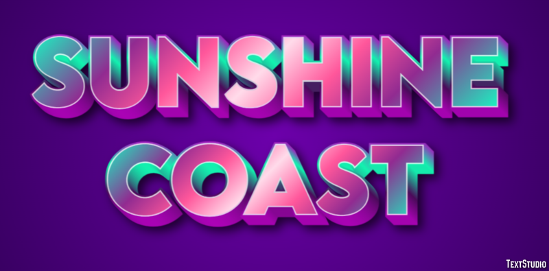 Sunshine Coast Efekt tekstowy