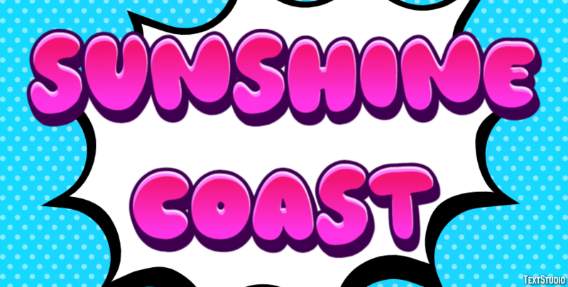 Sunshine Coast Efekt tekstowy