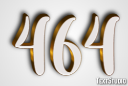 464 Text effect