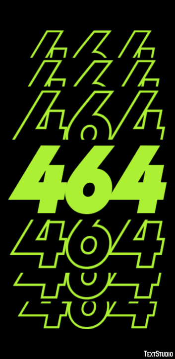 464 Text effect