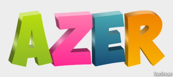Azer Text effect