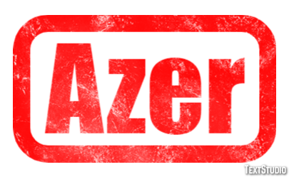Azer Эффект текста