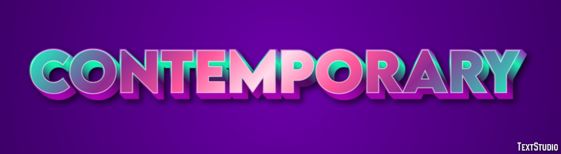 Contemporary Text Effect