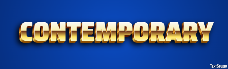 Contemporary Effetto testo