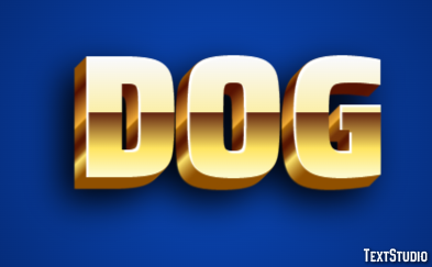Dog Efeito de texto