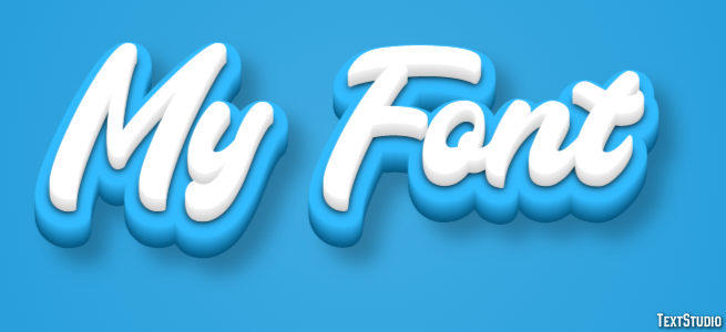 My Font Efecto de Texto