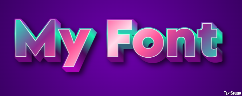 My Font Efecto de Texto