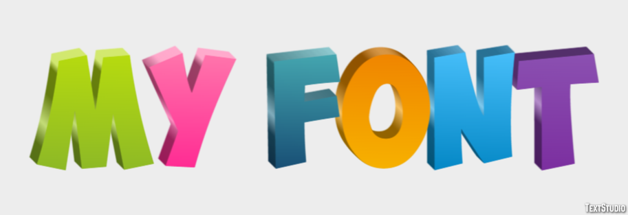 My Font Texteffekt