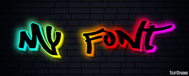 My Font Texteffekt