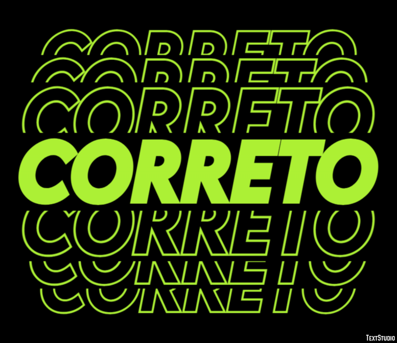 Correto Efeito de texto
