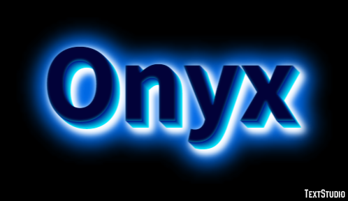 Onyx Efecto de Texto