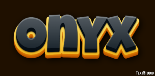 Onyx Texteffekt