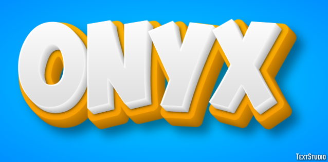 Onyx Texteffekt