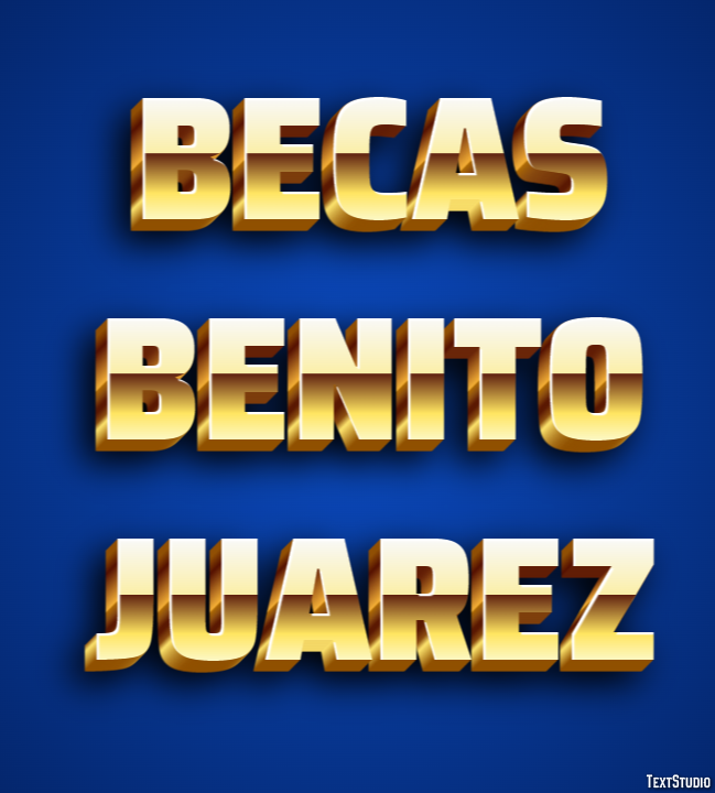 Becas Benito Juarez Effetto testo