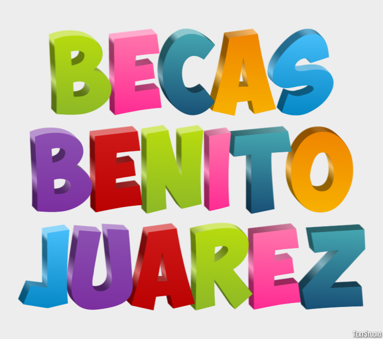 Becas Benito Juarez Effetto testo