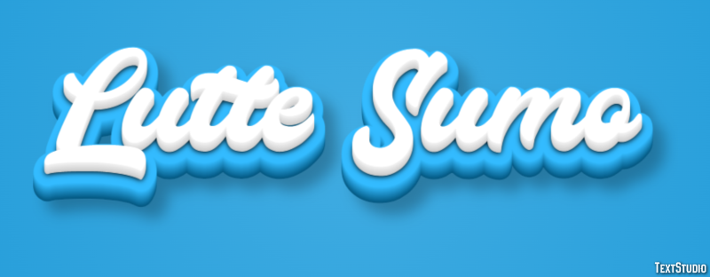 Lutte Sumo Effet de Texte