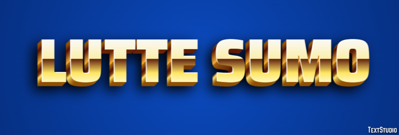 Lutte Sumo Effet de Texte
