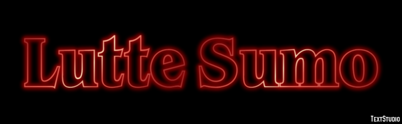 Lutte Sumo Effet de Texte