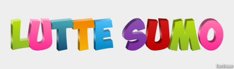 Lutte Sumo Effet de Texte