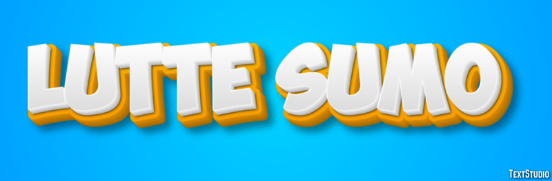 Lutte Sumo Effet de Texte