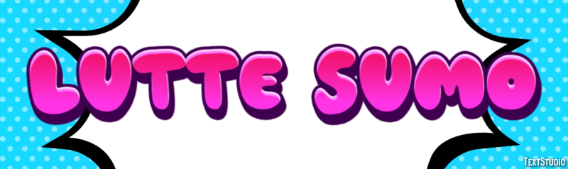 Lutte Sumo Effet de Texte