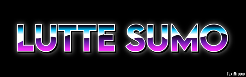 Lutte Sumo Effet de Texte