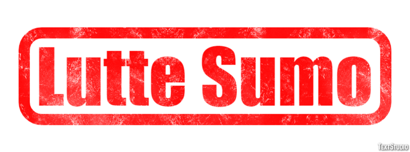 Lutte Sumo Effet de Texte