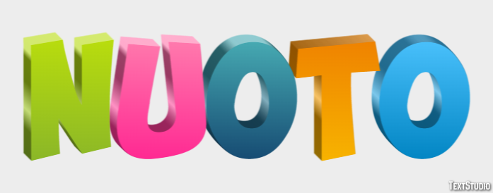 Nuoto Efecto de texto