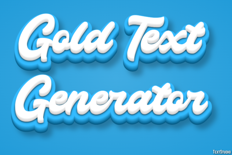 Gold Text Generator Efekt tekstowy