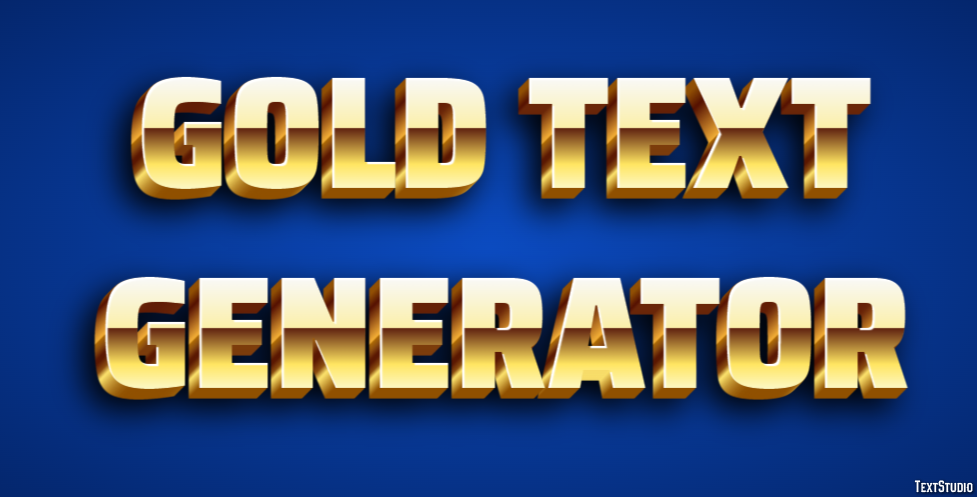 Gold Text Generator Efekt tekstowy