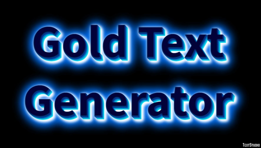Gold Text Generator Effetto testo