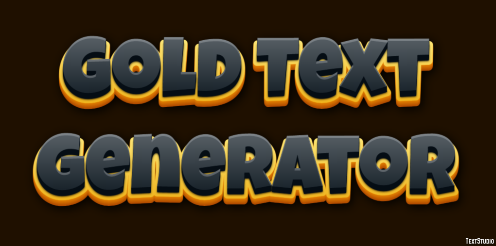Gold Text Generator Efekt tekstowy
