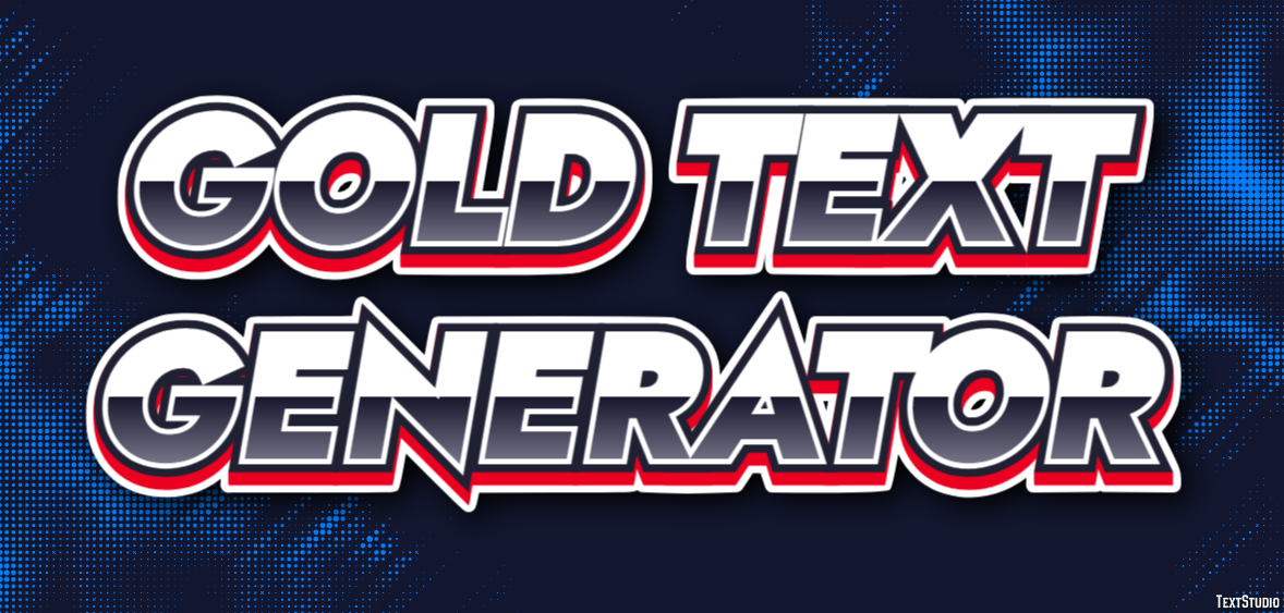 Gold Text Generator Effetto testo
