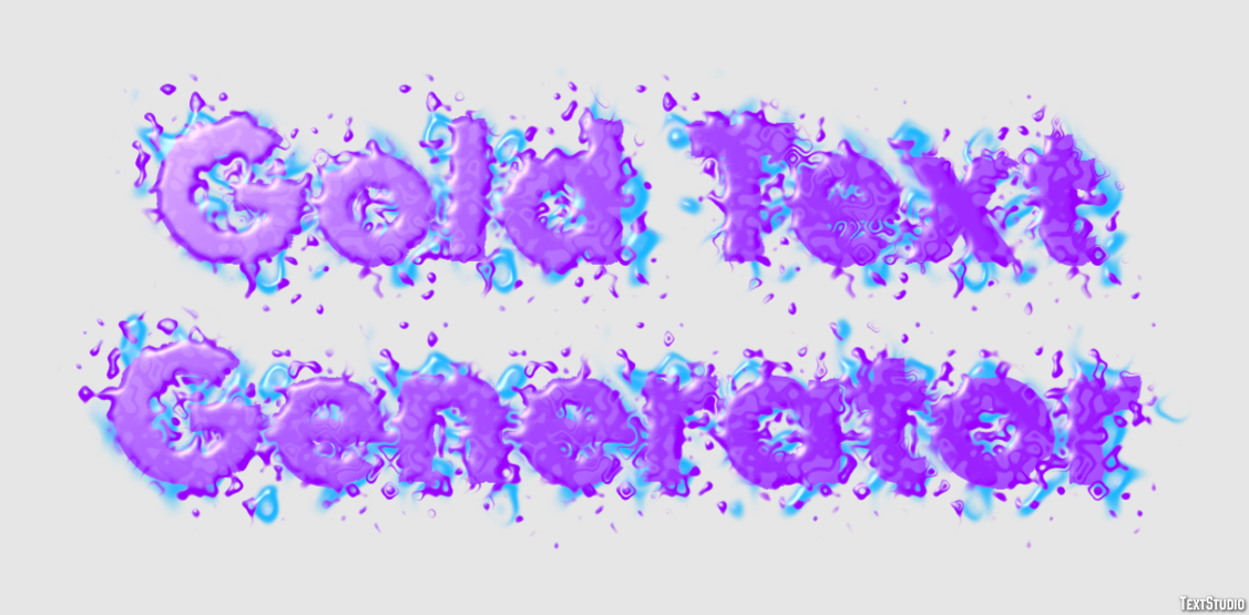 Gold Text Generator Effetto testo