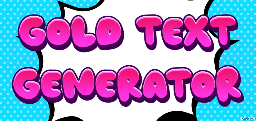 Gold Text Generator Effetto testo