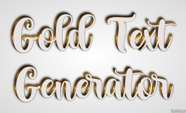 Gold Text Generator Efekt tekstowy