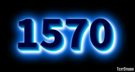 1570 Tekst Effect