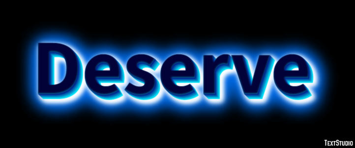 Deserve Text Effect